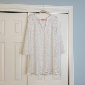 Lilly Pulitzer White Lace Kizzy Cover up